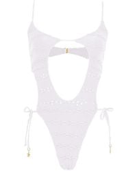 Amir Slama - X Jade Picon Cut Out-Detail Swimsuit - Lyst