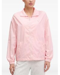 Guess - Logo-Print Zip-Up Jacket - Lyst