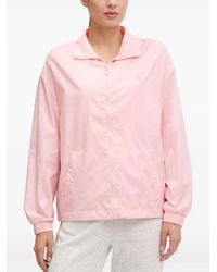 Guess - Logo-Print Zip-Up Jacket - Lyst