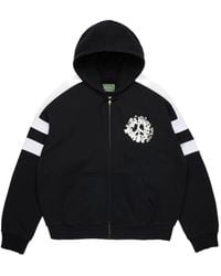 DENIM TEARS - Denim U Paneled Zip-Up Hoodie - Lyst