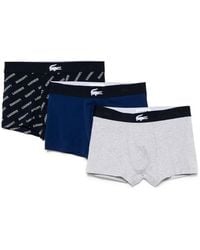 Lacoste - Logo-Waistband Boxers (Pack Of Three) - Lyst