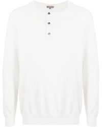 N.Peal Cashmere - Gestrickter Pullover Mit Knopfleiste - Lyst