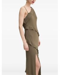 Samsøe & Samsøe - Asymmetric Ruffle Midi Dress - Lyst