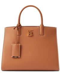 Burberry - Mini Leather Frances Tote Bag - Lyst