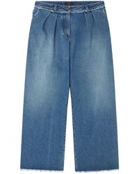 Alanui - Fringed Wide Leg Jeans - Lyst
