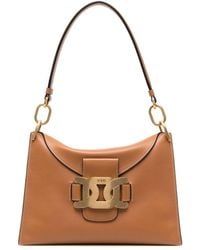 Tod's - Shoulder Bag In Brown Leather - Lyst