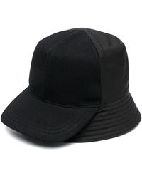 Prada - Baseball-panel Leather Bucket Hat - Lyst
