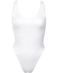 Fleur du Mal Short Met Hoge Hals En Hoge Taille - Wit