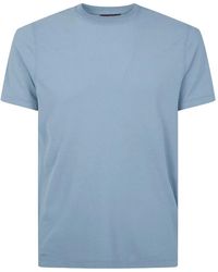 Zanone - Round Neck T-Shirt - Lyst