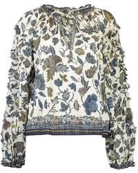 Ulla Johnson - Azrou Floral-Print Blouse - Lyst