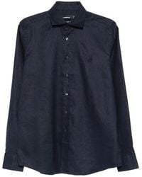 KARL LAGERFELD - Logo-Embroidered Shirt - Lyst