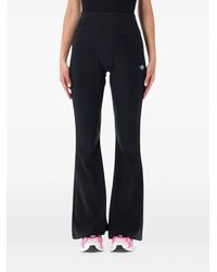 adidas - Logo-Embroidered Flared Trousers - Lyst