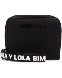 Bimba Y Lola Circle Logo Zip-around Wallet in Black | Lyst Australia