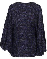 Gianluca Capannolo - Check-Print Balloon-Sleeve Blouse - Lyst