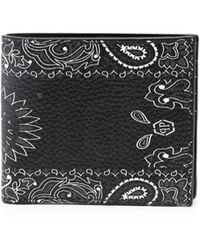 Philipp Plein - Paisley-Print Leather Wallet - Lyst