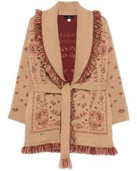 Alanui - Cárdigan Con Estampado Bandana - Lyst