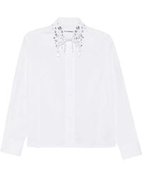 Des Phemmes - Crystal-Embellished Shirt - Lyst