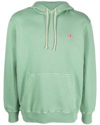 Autry - Logo-Patch Cotton Hoodie - Lyst
