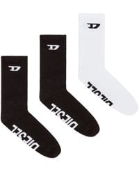 DIESEL - Skm-D-Crew-Sport Socks (Pack Of Three) - Lyst