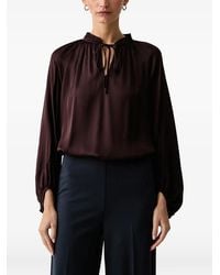 Marc O' Polo - Ruffled-Collar Tie-Fastening Blouse - Lyst