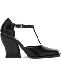 Loewe - 90Mm T-Strap Square-Toe Pumps - Lyst