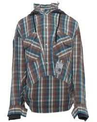 Maison Mihara Yasuhiro - Hoodie Combine Checkered Shirt - Lyst