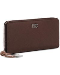 Bimba Y Lola - Large Mocha Nylon Wallet - Lyst