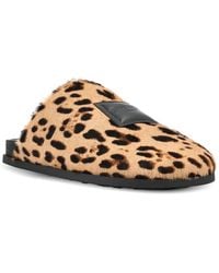 Givenchy - Leopard-Print Logo-Appliqué Mules - Lyst