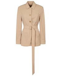 Max Mara - Giacca Utility Con Cintura - Lyst