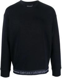 Emporio Armani - Hoodie Mit Logo-Print - Lyst