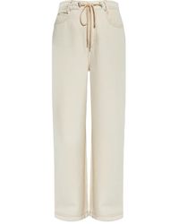 Munthe - Pantaloni A Gamba Ampia Con Coulisse - Lyst