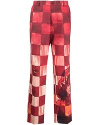 Kidsuper - Chess Patchwork Cotton Corduroy Trousers - Lyst