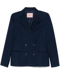 Twinset - Pinstripe Blazer - Lyst