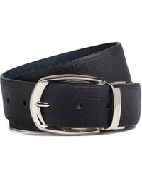 ZEGNA - Cintura Con Logo Inciso - Lyst