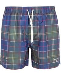 Barbour - Staple Tartan Swim Shorts - Lyst