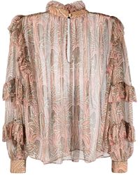 Etro - Silk Top - Lyst