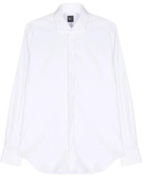Xacus - Cutaway-Collar Poplin Shirt - Lyst