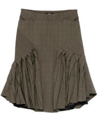 BONBOM - Geruite Midi-Rok - Lyst