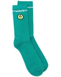 Barrow - Striped Graphic Socks - Lyst