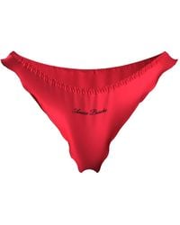Scandale - String Dédicace À Volants En Satin - Lyst
