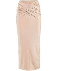 16Arlington - Neutral Berretta Draped Maxi Skirt - Lyst