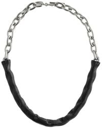 Maison Margiela - Leather-Covered Necklace - Lyst