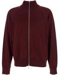 Jil Sander - Zip-Up High-Neck Cardigan - Lyst