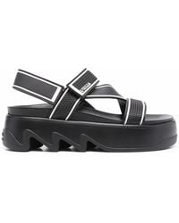 Le Silla - Cross-Strap Platform Sandals - Lyst
