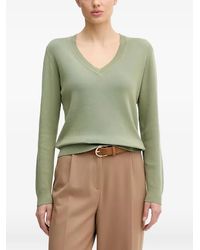 Benetton - Pull En Maille À Col V - Lyst