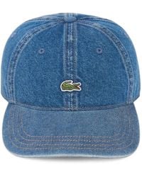 Lacoste - Katoenen Denim Pet - Lyst