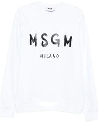 MSGM - Logo Sweatshirt - Lyst
