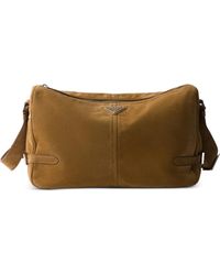 Prada - Suede Shoulder Bag - Lyst