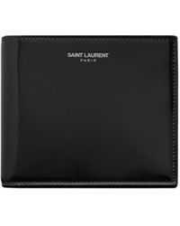 Saint Laurent - Portafoglio bi-fold in pelle - Lyst