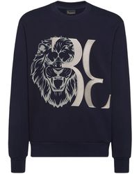 Billionaire - Lion-print Cotton Sweatshirt - Lyst
